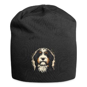 Bernedoodle Chien - Bonnet en jersey - noir - Devant