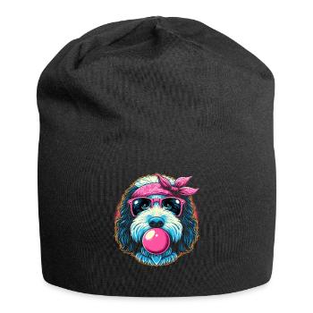 Bernedoodle Chien Chewing Gum - Bonnet en jersey - noir - Devant