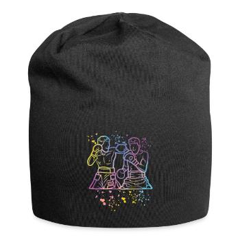 Boxing Fighter Kids Boxing Match Boxer - Jersey Beanie - black - Front