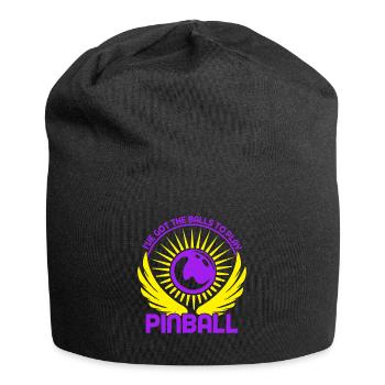 I´ve Got The Balls To Play Pinball Machine Player - Jersey-Beanie - Schwarz - Vorne