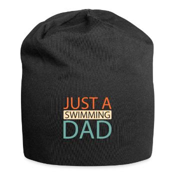 Nageur nageur juste un papa nageur - Bonnet en jersey - noir - Devant