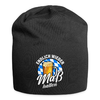 Enfin la modération redevient le slogan de la Bavière - Bonnet en jersey - noir - Devant