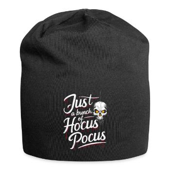 Halloween, Squelette, Effrayant, Effrayant, Horreur, Fête - Bonnet en jersey - noir - Devant