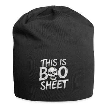 Halloween Squelette Effrayant Effrayant Horreur Fête - Bonnet en jersey - noir - Devant