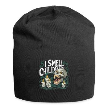 Halloween Squelette Effrayant Effrayant Horreur Fête - Bonnet en jersey - noir - Devant