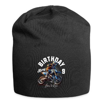 Motocross 9th Birthday - Jersey Beanie - black - Front