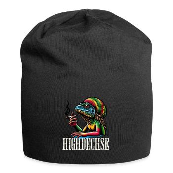 Weed Kiffen Highdechse - Jersey-Beanie - Schwarz - Vorne