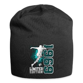 1969 Année de naissance Anniversaire Football - Bonnet en jersey - noir - Devant