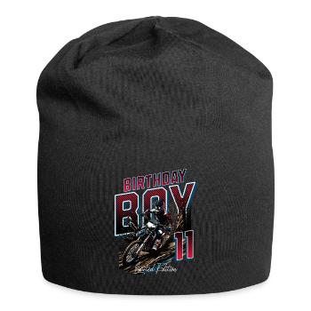 Motocross 11th Birthday - Jersey Beanie - black - Front