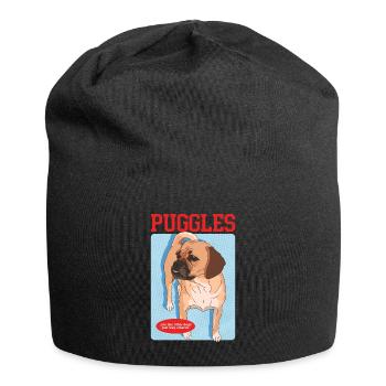 Puggle Dog Owner Dog Owner Gift - Jersey Beanie - black - Front