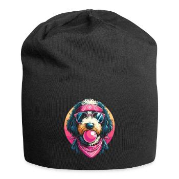 Bernedoodle Chien - Bonnet en jersey - noir - Devant