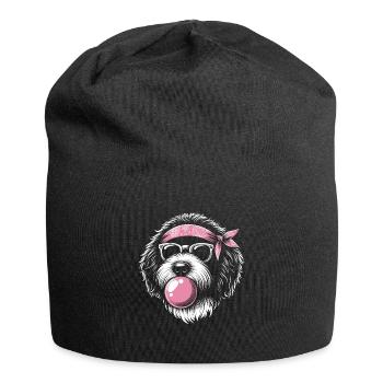 Bernedoodle Chien - Bonnet en jersey - noir - Devant
