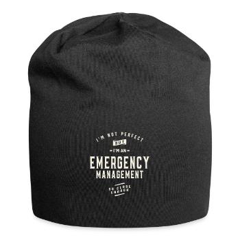 Funny Job Occupation Emergency Management - Jersey Beanie - black - Front