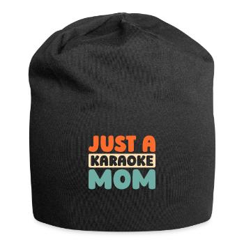 Karaoke Just A Karaoke Mom - Jersey Beanie - black - Front