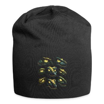 Halloween Kostüm Kürbis Scary Spooky Horror Party - Jersey-Beanie - Schwarz - Vorne