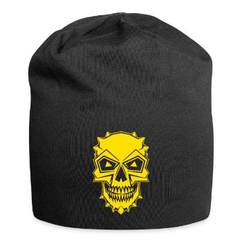 Halloween Kostüm Kürbis Scary Spooky Horror Party - Jersey-Beanie - Schwarz - Vorne