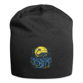 Halloween Kostüm Kürbis Scary Spooky Horror Party - Jersey-Beanie - Schwarz - Vorne
