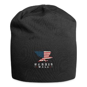 Kamala Harris & Tim Walz 2024 US EAGLE Shirt - Jersey Beanie - black - Front