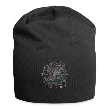 Halloween Kostüm Kürbis Scary Spooky Horror Party - Jersey-Beanie - Schwarz - Vorne
