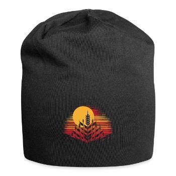 Weizen - Jersey-Beanie - Schwarz - Vorne