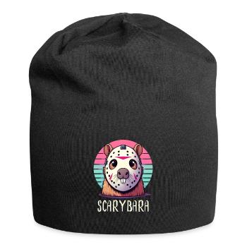 Funny Horror theme Australian Capybara - Jersey Beanie - black - Front