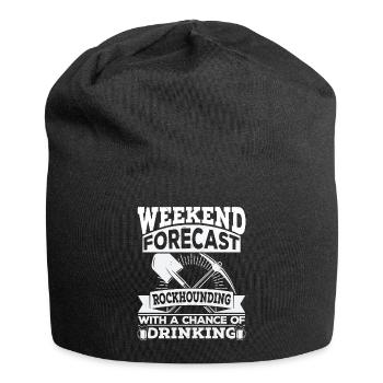 Geologist Rockhound Beer Rockhounding - Jersey Beanie - black - Front