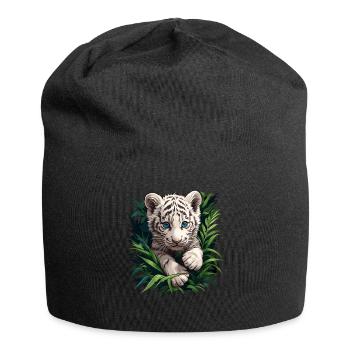 Tigre blanc Weiße Tigre Weißer Tigre - Bonnet en jersey - noir - Devant