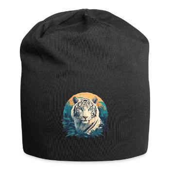 Tigre blanc Weiße Tigre Weißer Tigre - Bonnet en jersey - noir - Devant