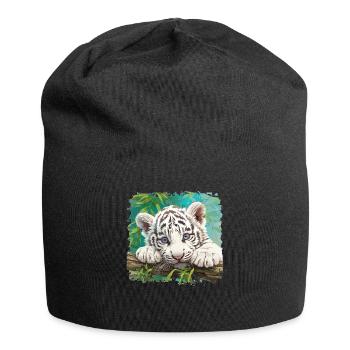 Tigre blanc Weiße Tigre Weißer Tigre - Bonnet en jersey - noir - Devant
