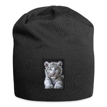 Tigre blanc Weiße Tigre Weißer Tigre - Bonnet en jersey - noir - Devant