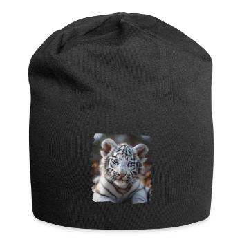 Tigre blanc Weiße Tigre Weißer Tigre - Bonnet en jersey - noir - Devant