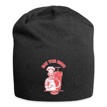 "Eat The Rich" Kebab X Karl Marx Communism Links - Jersey Beanie - black - Front