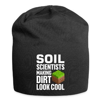 Bodenwissenschaftler Pedologie - Jersey-Beanie - Schwarz - Vorne