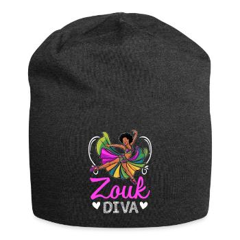 Witziger Zouk Tänzer Spruch - Jersey-Beanie - Anthrazit - Vorne