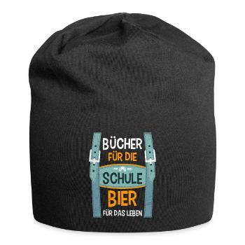Livres pour l’école Bière pour la vie - Bonnet en jersey - noir - Devant