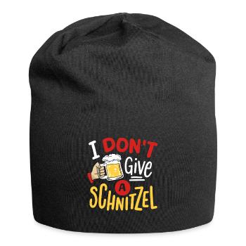Schnitzel Bier - Jersey-Beanie - Schwarz - Vorne