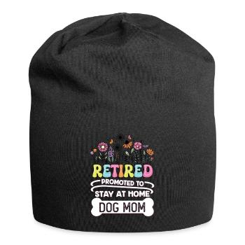 Ruhestand Befördert zur Hundemama zu Hause Rente - Jersey-Beanie - Schwarz - Vorne