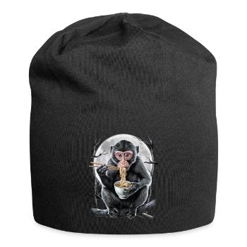 Affe - Jersey-Beanie - Schwarz - Vorne