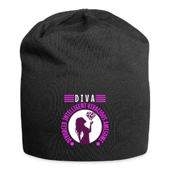 Divorce Diva - Jersey-Beanie - Schwarz - Vorne