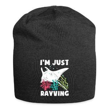 Ocean Animal Diving Stingray Mantarochen - Jersey-Beanie - Anthrazit - Vorne
