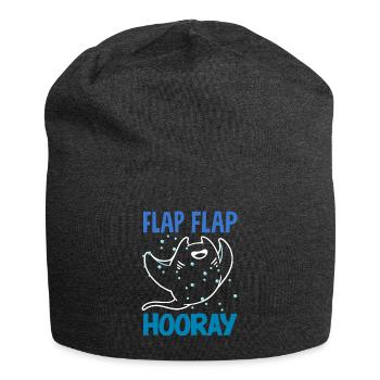 Ocean Animal Diving Stingray Mantarochen - Jersey-Beanie - Anthrazit - Vorne