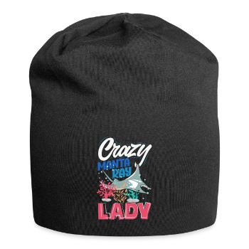 Ocean Animal Diving Stingray Mantarochen - Jersey-Beanie - Schwarz - Vorne