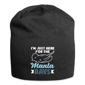 Ocean Animal Diving Stingray Mantarochen - Jersey-Beanie - Schwarz - Vorne