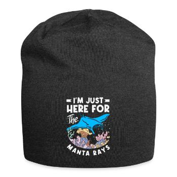 Ocean Animal Diving Stingray Mantarochen - Jersey-Beanie - Anthrazit - Vorne