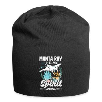 Ocean Animal Diving Stingray Mantarochen - Jersey-Beanie - Schwarz - Vorne