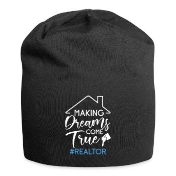 Real Estate Agent Real Estate Agent Gift - Jersey Beanie - black - Front