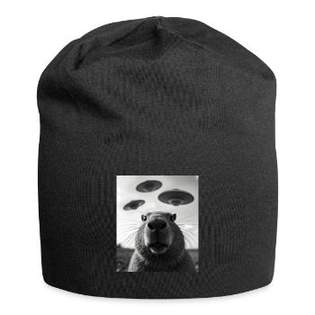 Costume de capybara graphique drôle capybara - Bonnet en jersey - noir - Devant