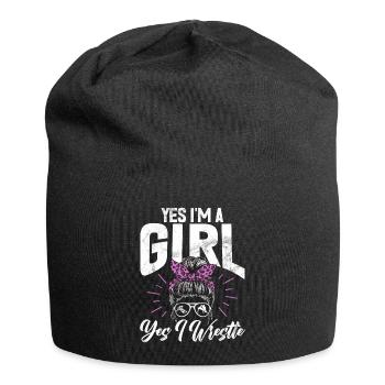 Lutteuse Fille Grappling Lutteuse Femmes - Bonnet en jersey - noir - Devant