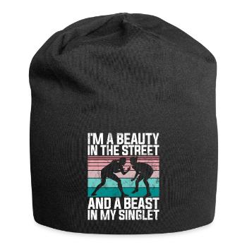 Lutteuse Fille Grappling Lutteuse Femmes - Bonnet en jersey - noir - Devant
