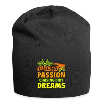 Dirt Biker Riding Passion Chasing Dirt Dreams Gift - Jersey-Beanie - Schwarz - Vorne